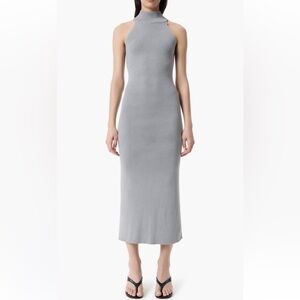 Robert Rodriguez Gray Halter Midi dress